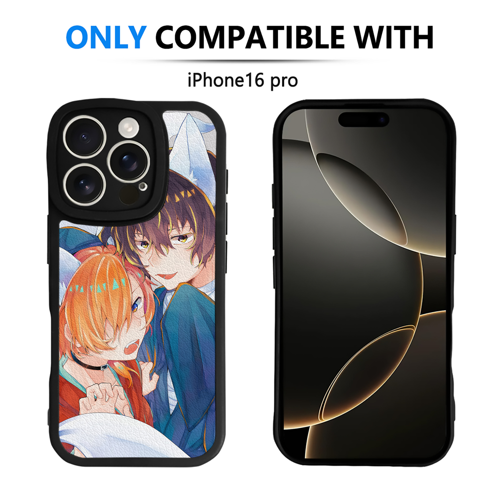 （画像用） 文豪ストレイドッグス Bungo Stray Dogs 【iPhone 16シリーズ対応】シリコンスマホケース（レザー調） 材質：シリコン